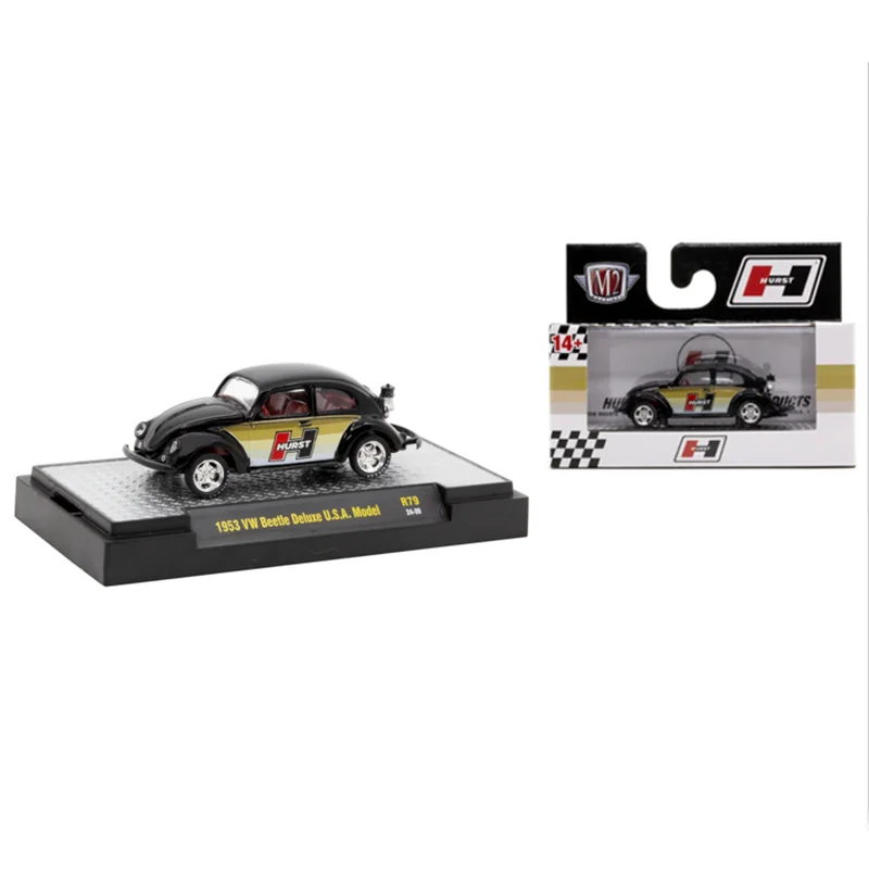 

M2 Machines 1:64 Scale Diecast Alloy 1953 VW Beetle Deluxe Toys Vintage Cars Model Classics Adult Gifts Souvenir Static Display