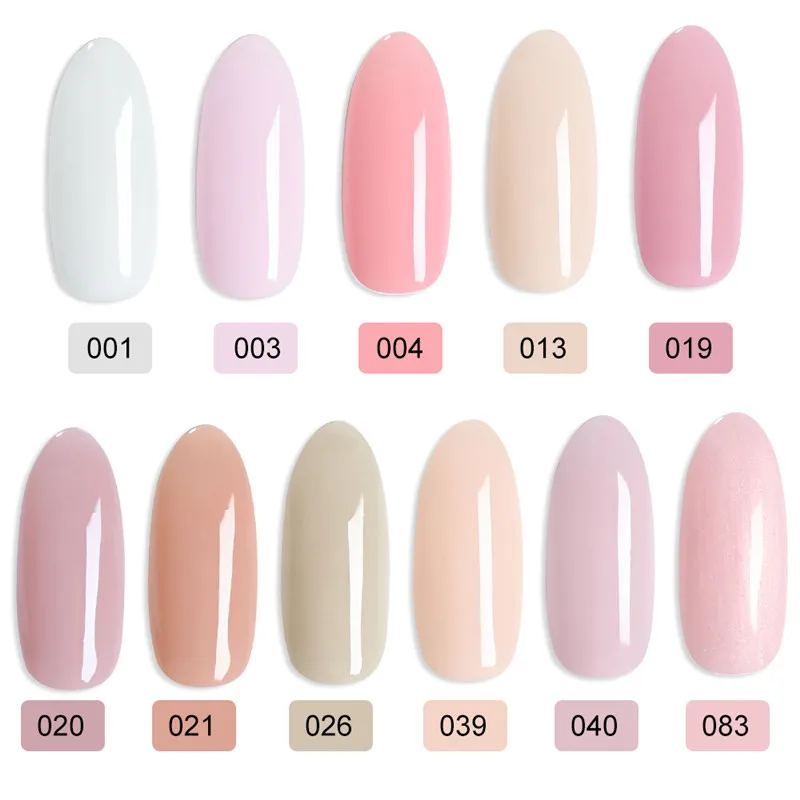 MSHARE Natural Nude Builder Nail Extension Gel French Tips Manicure Uv Construction Hard Gel self-leveling in Bottle 142g