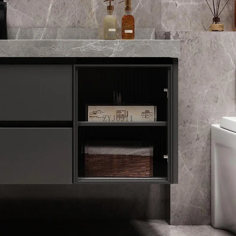 Badezimmer Lagerung Küche Schrank Waschbecken Spind Eitelkeit Waschbecken Spiegel Multifunktions Home Möbel Schublade Handtuch Basis Gabinete