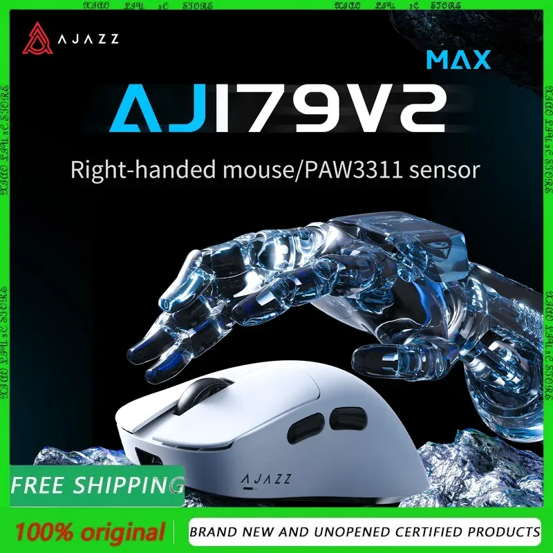 

AJAZZ AJ179 V2/AJ179 V2 MAX Wireless Gaming e-Sport 1K Polling Rate Lightweight Design Ergonomic PAW3311 Sensor