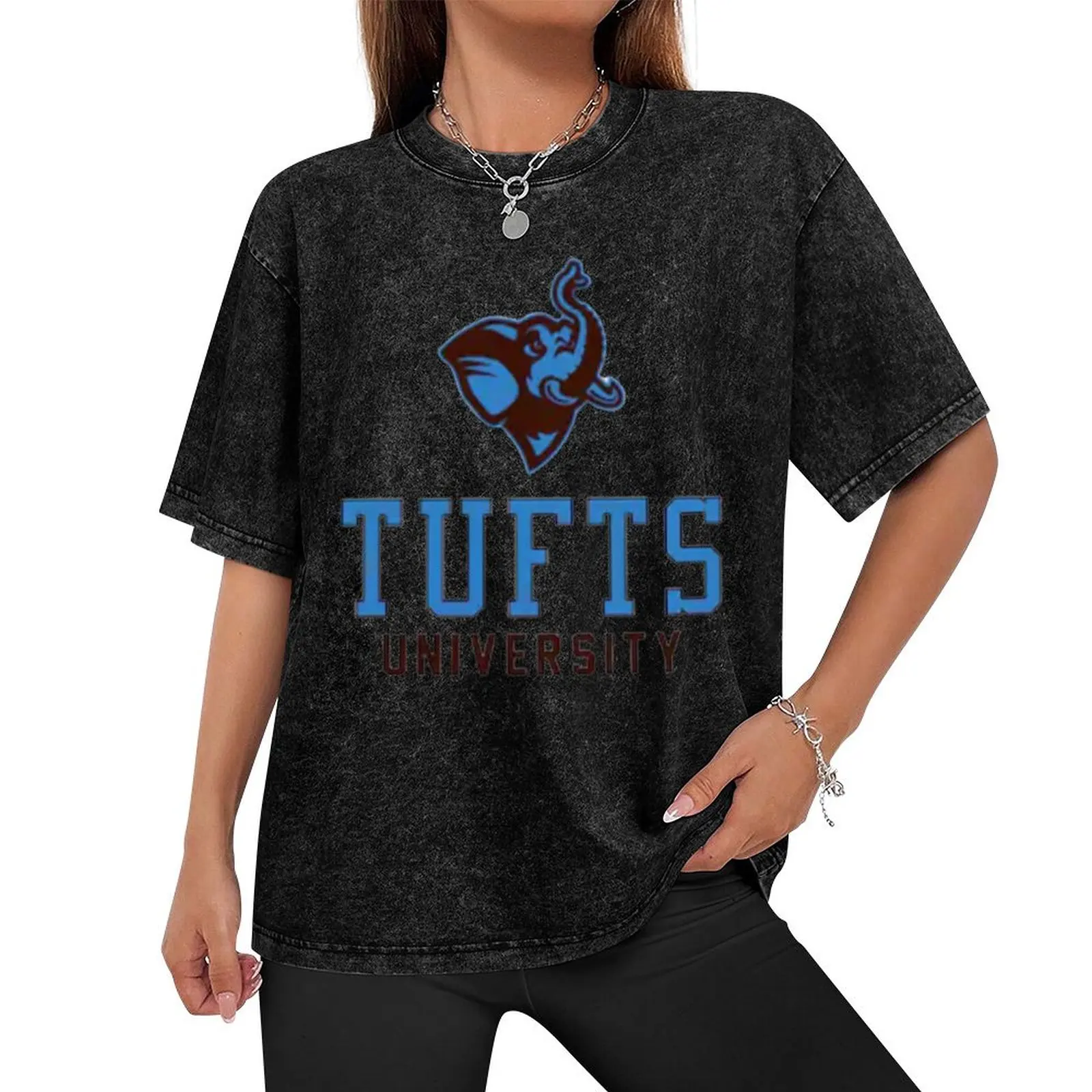 Tufts University T-Shirt anime tshirt oversized graphic tee quick drying mens graphic t-shirts big and tall