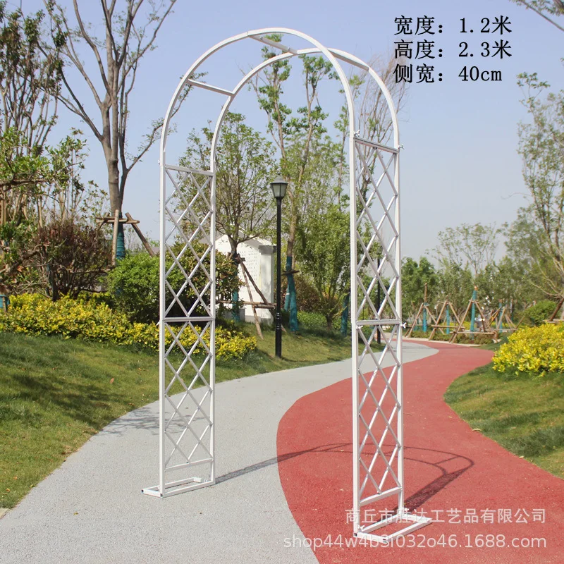 Arch flower trellis climbing vine trellis flower stands wrought iron plant trellis climbing balcony outdoor rose garden view 6