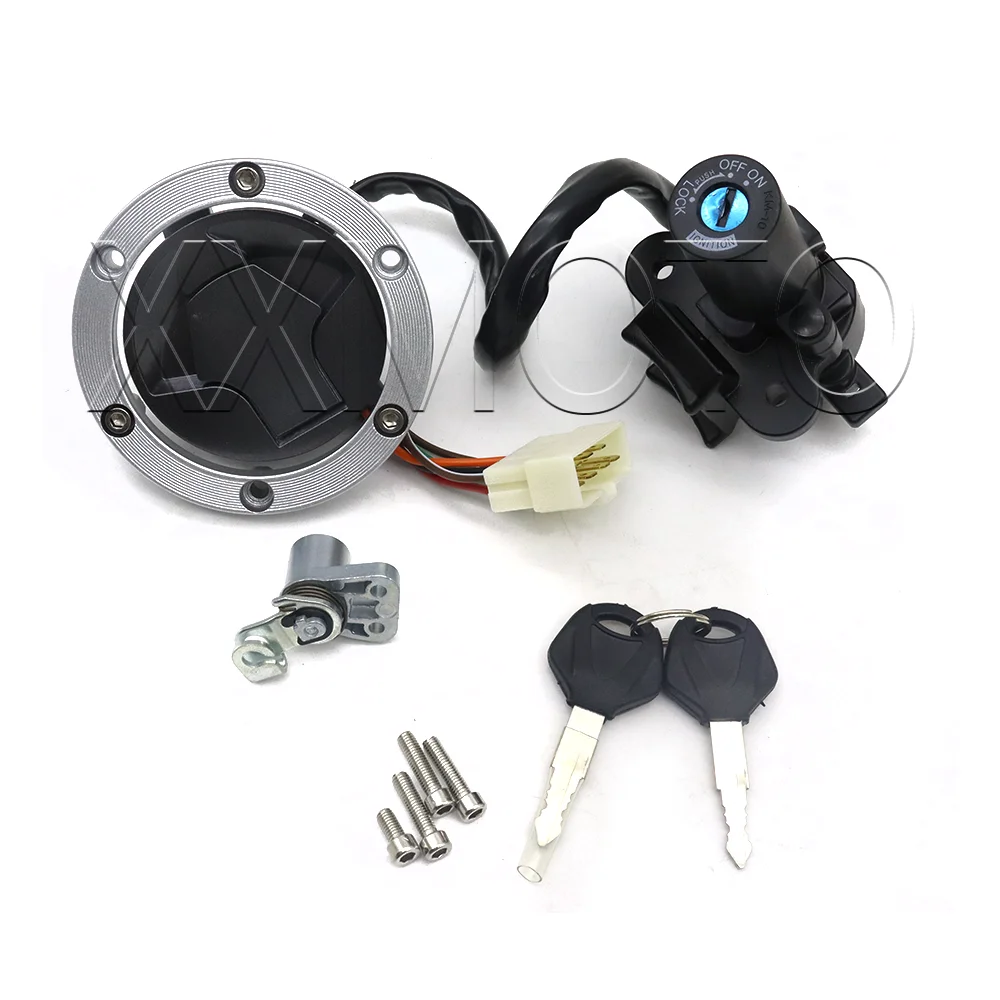 For Kawasaki Ninja EX250 EX300 ER250 300 Z250 Z300 BR250 Z250SL BX250 250SL Motorcycle Tank Cap Cover Lgnition Switch Key Kit