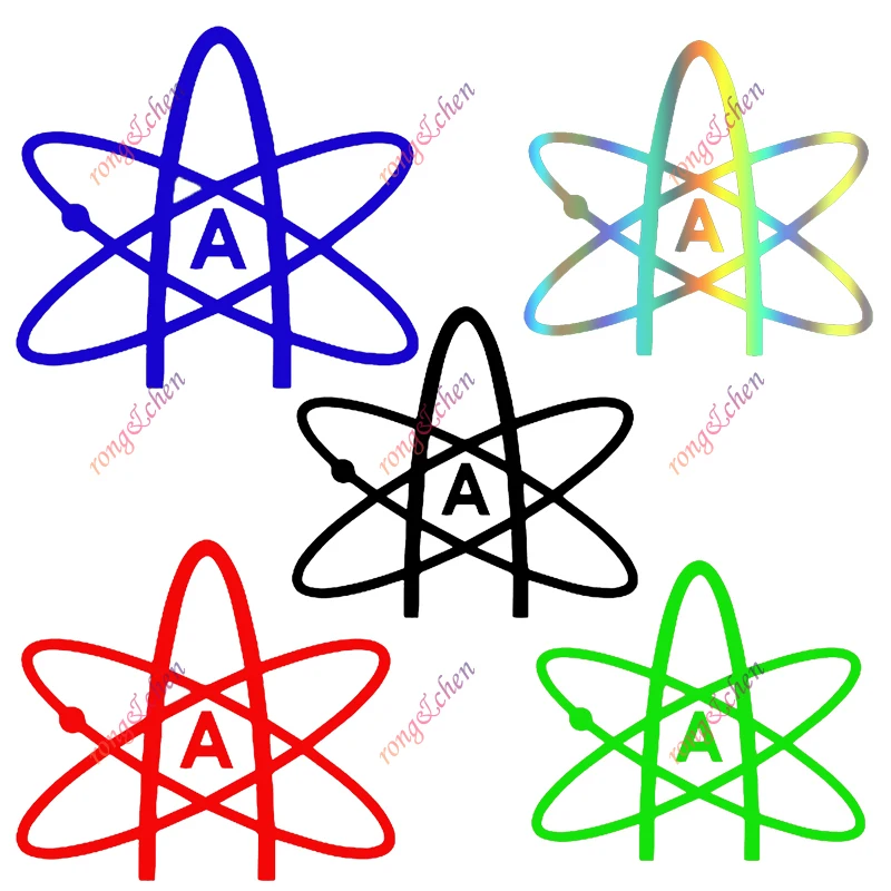 

Funny Car Sticker Atheist Atom for Car Motorcycle Racing Helmet Laptop Trunk Body Car Window Surfboard Waterproof PVC Decals