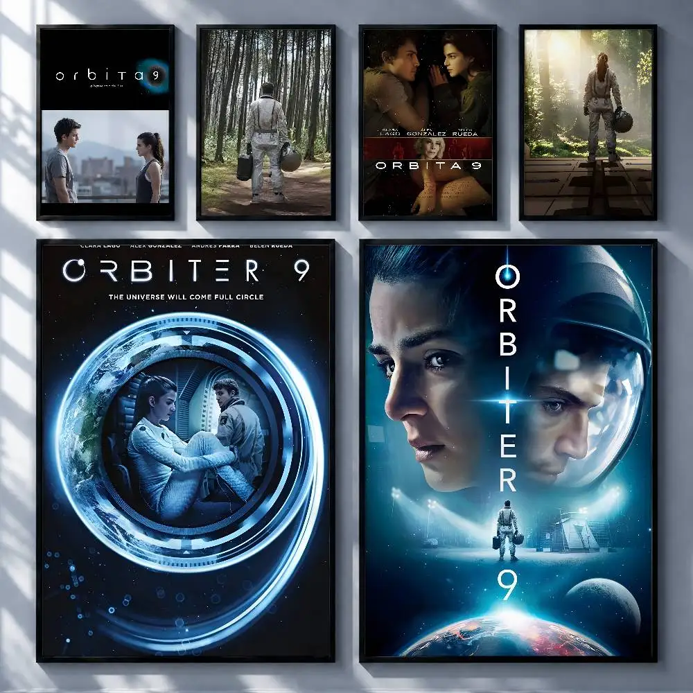 Futuristic Movie Orbiter 9 Posters Premium Self-Adhesive No Residue Wall Sticker for Home Office Bar Decor
