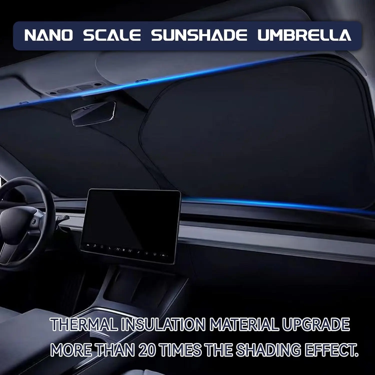 ل VW t4 جولف 5 6 7 8 MK7 MK8 بولو 6R تيجوان باسات B8 الصيف نافذة السيارة الأمامية ظلال الأشعة فوق البنفسجية العزل تعكس ضوء الشمس الليزر