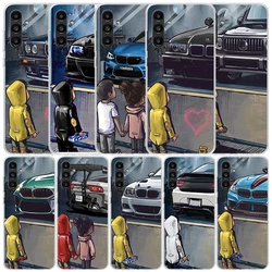 Boy See Sports Car Jdm Drift Phone Case For Samsung Galaxy A17 A37 A57 A16 A15 A14 A13 A56 A55 A54 A53 A36 A35 A34 A33 A26 A25 A