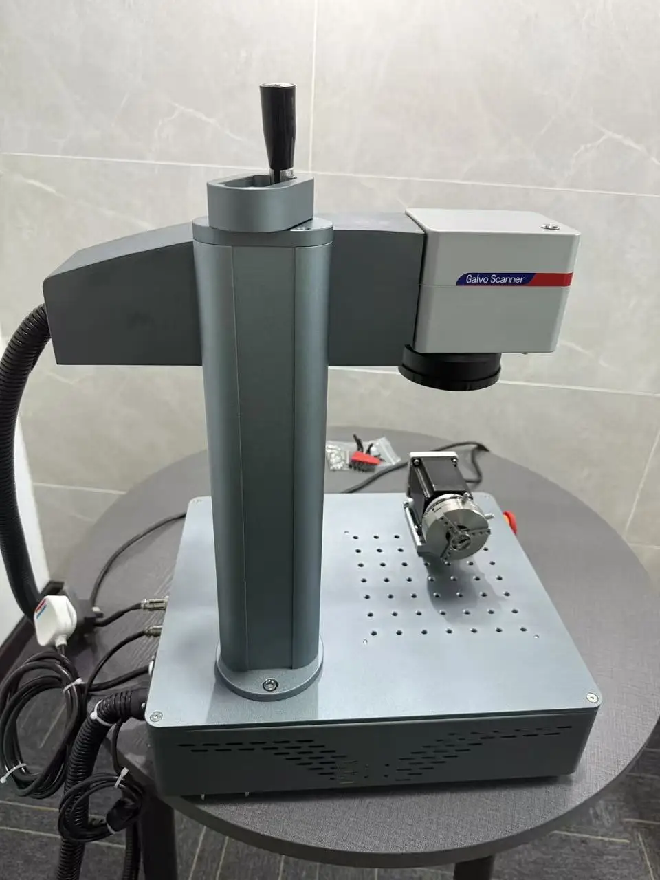 20W Desktop Fiber Laser Marker, 110x110mm Work Area, for Engraving Metal, Plastic, Ceramics, Jewelry Laser Engraving Machine