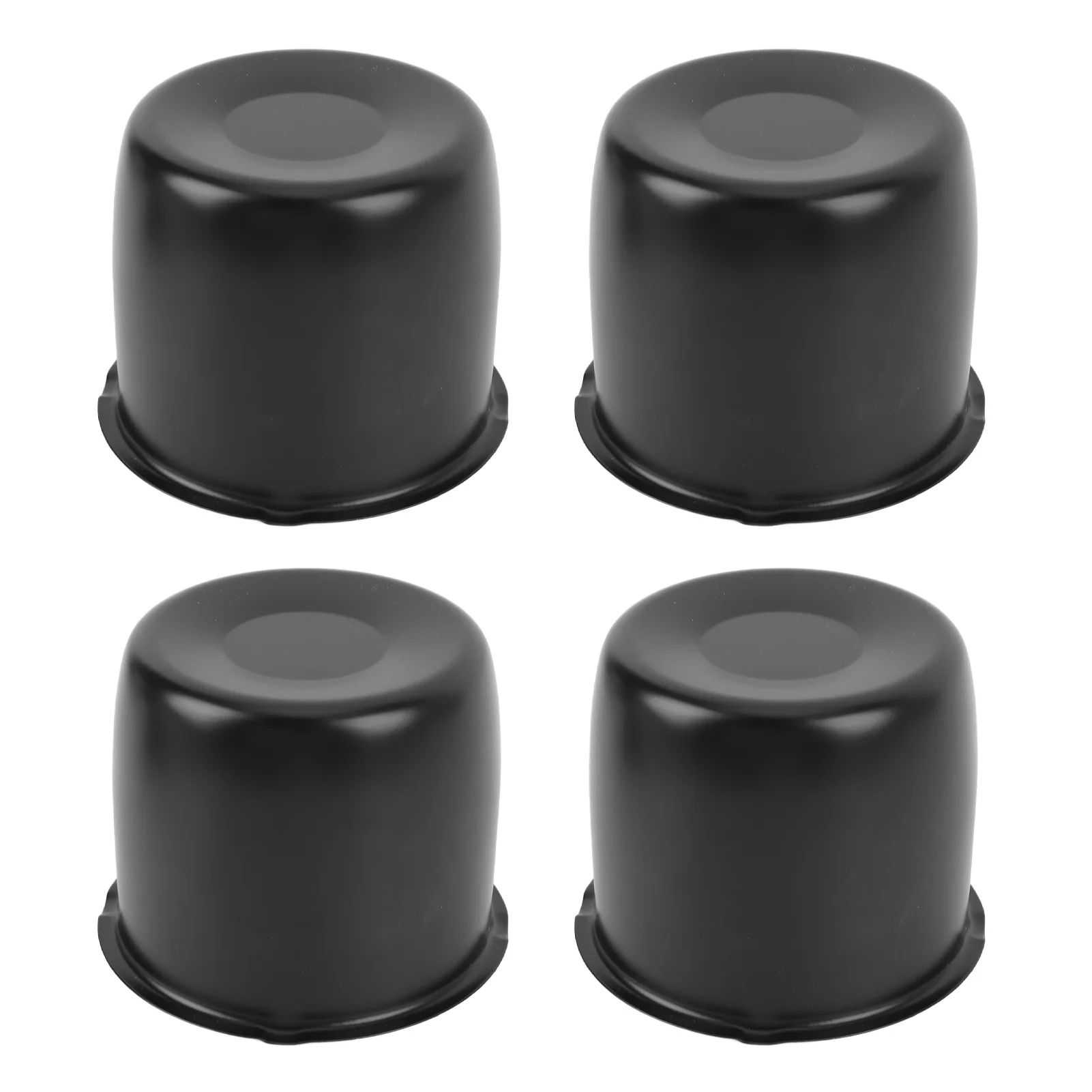 4 Stück 4,25 Zoll Radnabenkappen Kohlenstoffstahl Push-Through-Nabenabdeckungen für 4,25 Zoll Center Bore Truck Trailer RV SUV Räder Felgen