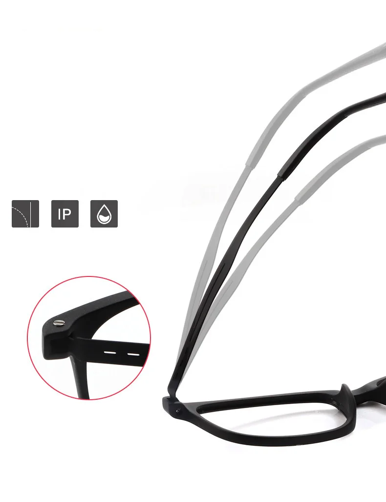 KOCOLIOR Neue Gummi Titan Anti Blau Licht Lesebrille Angepasst Optische Runde Rahmen Presbyopie Brille für Männer und Frauen – Detail 6