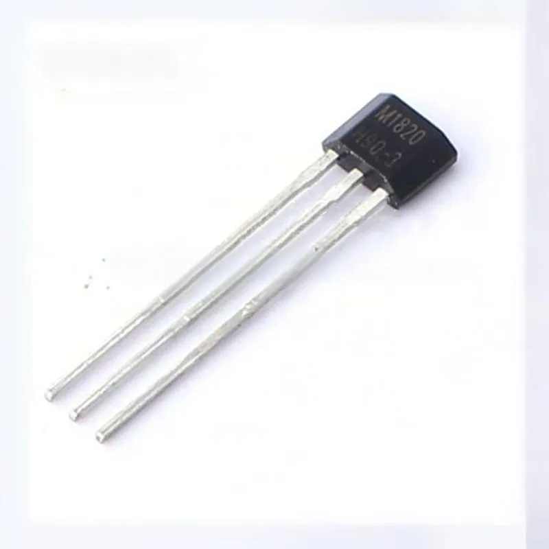 10PCS M1820Z, M1820W, M1820P Digital Temperature Chip Sensors with TO92S Package, 0.1℃ Accuracy, 1.8V - 5.5V Working Voltage