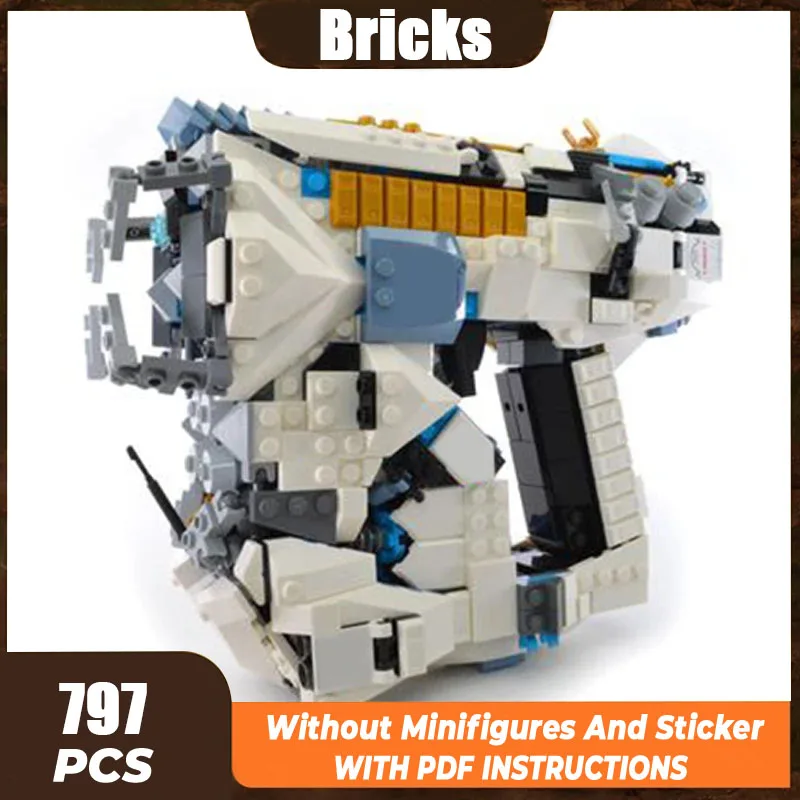 

797PCS Moc Building Bricks Military Weapon Model Titan Gun Technology Modular Blocks Gifts Toys For Children DIY Sets Assembly