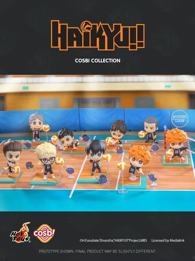 

Набор мини-фигурок Hot Toys Haikyu Cosbaby-Shoyo Hinata с динамической позой, волейбольная слепая коробка, аниме, коллекционный декор для стола, подарок