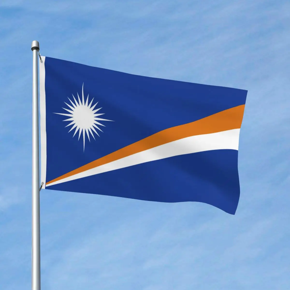 The Republic Of The Marshall Islands Flag Outdoor Banner 2 Grommets Decoration Durable 2x3 3x5 4x6 5x8 FT Flags