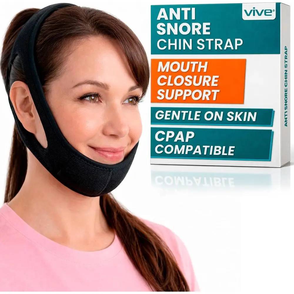 

Anti-Snoring Chin Strap for Sleep Apnea Relief and CPAP Users