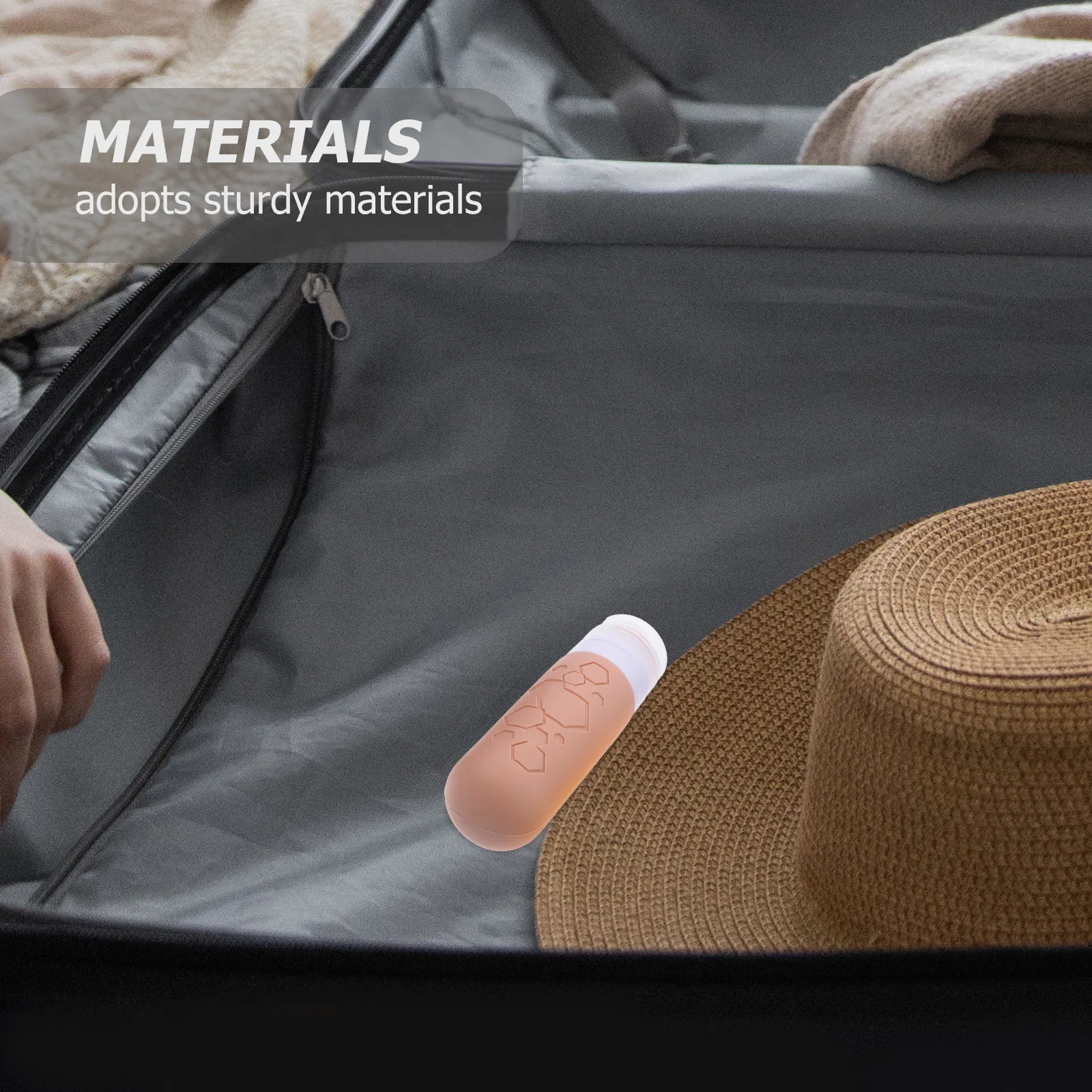 

4Pcs Silicone Travel Bottles Durable Refillable Toiletries Containers Leakproof Lotion Shampoo Set Travel Bottles