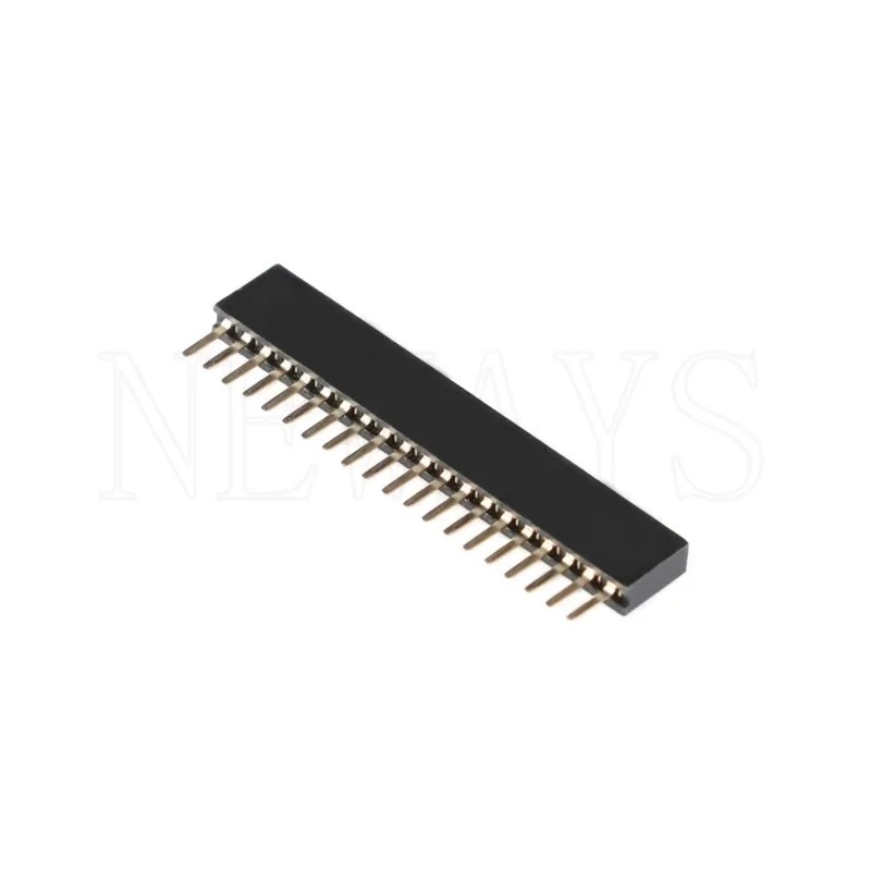 10Pcs 1.27 Single Row Pin Female Header Socket Pitch 1.27mm 1*2P 3P 4P 6P 8P 12P 15P 20P 40P 50P 1x40Pin Connector For Arduino