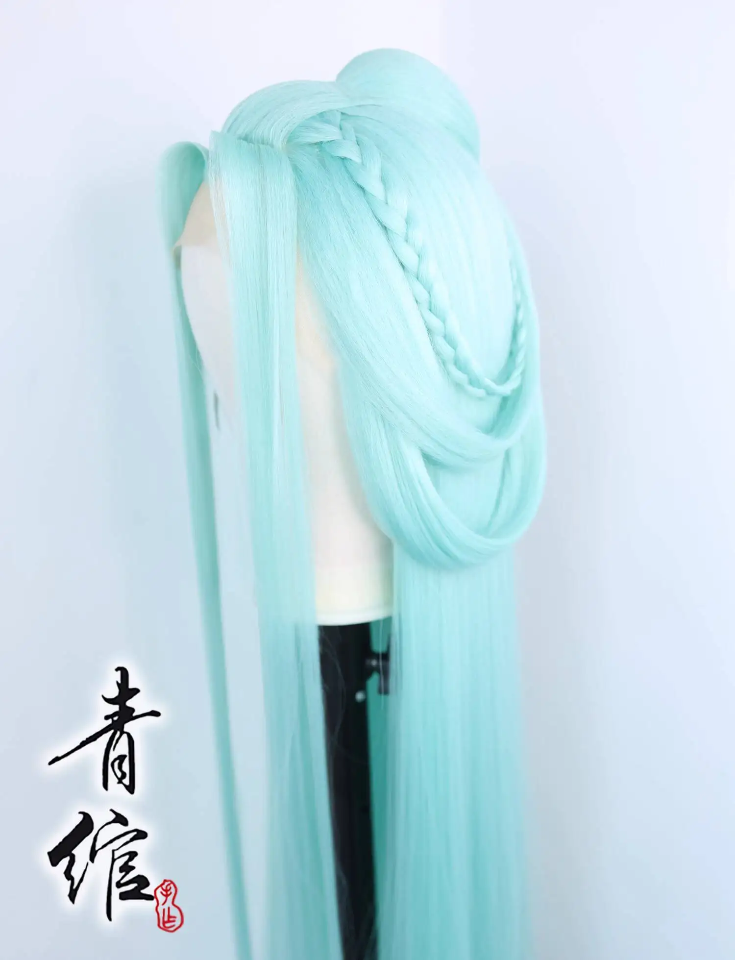 جزيرة سيليانغ فنغميان كوس غطاء شعر مستعار تأثيري النمط القديم الشعر الطويل حفلة الهالوين تأثيري