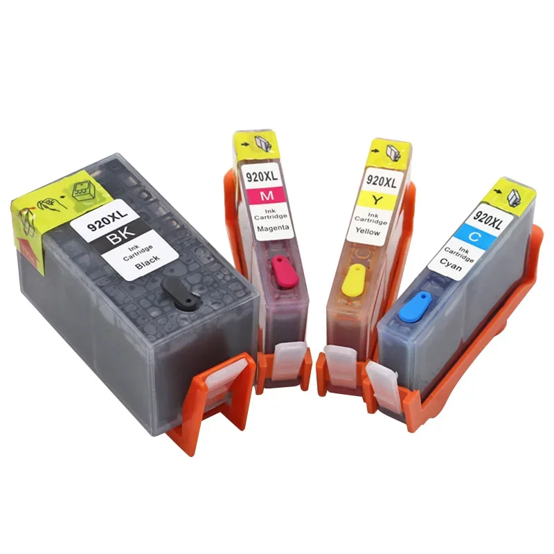 920XL Compatible Refillable Full Ink Cartridges With Chip For HP 920 HP OfficeJet7500A 7000 6000W 6500A 6000 6500 Printer