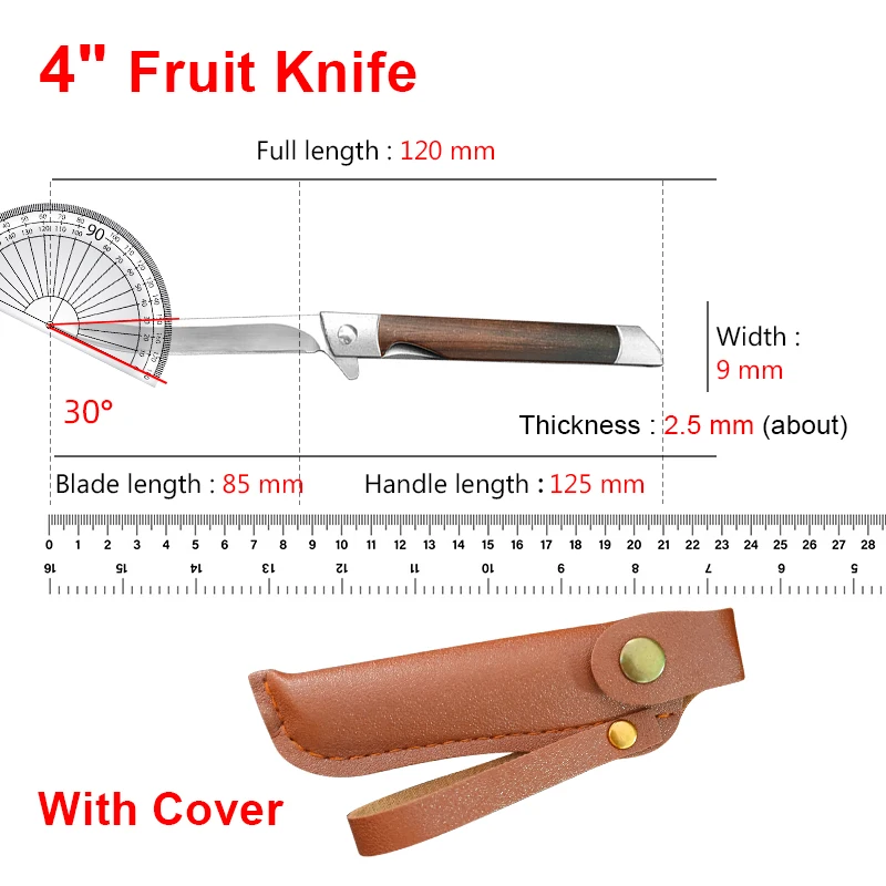 Folding Knives Fish Fillet Slicing Meat Fruit Paring Boning Knife Kitchen Knives Hand Forge Plastic Handle Utility Folding Knife