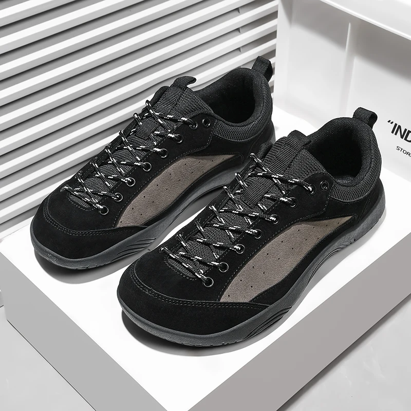 

2026 New Men's Wide Width Shoes Minimalist Barefoot Sneakers Hiking Zero Drop Running Shoes Outdoor Wide Toe Non-Slip Sneakers