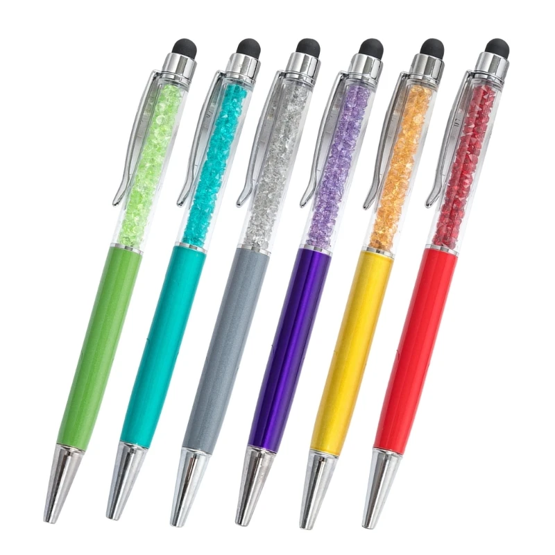 6Pieces Ballpoint Pens with Tip, Pen Multi-functional Guest Sign in Pen with Tip