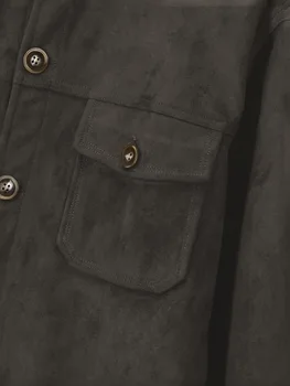 Spring Autumn New Men\'s Casual Jackets Solid Fashion Coat Male Stand Collar Vintage Business Outwear Streetwear Jacket Tops 4