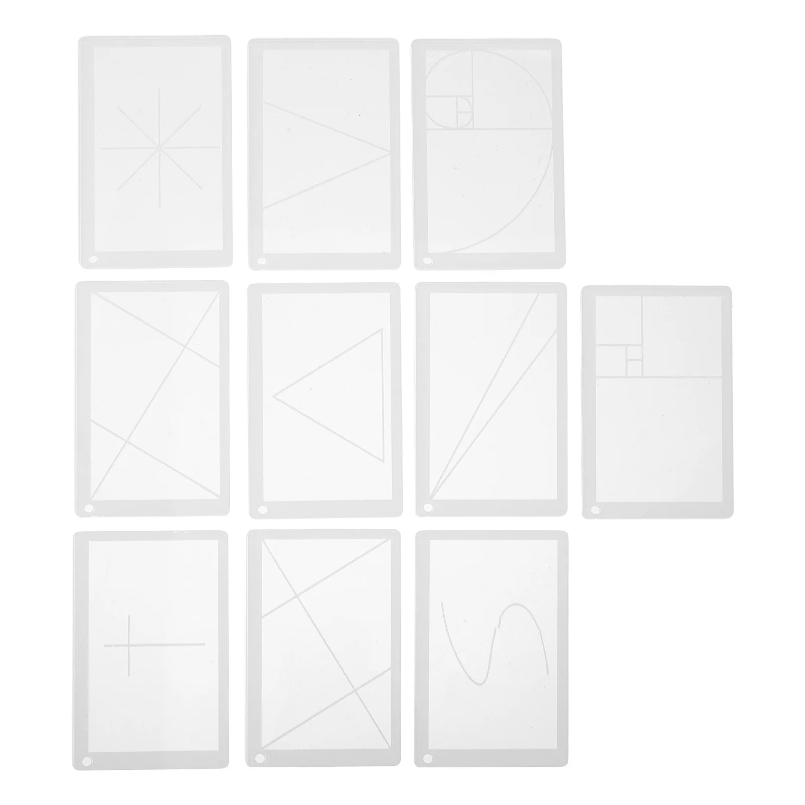 

1Set Golden Ratio Caliper Acrylic Ruler Adjustable Viewfinder for Artists Professional Composition Tool Painting Sketching