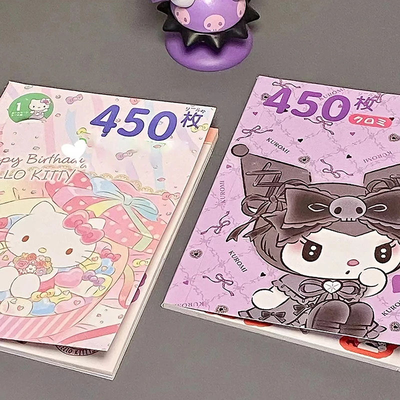 Livre d'autocollants Kawaii pour filles, carte de dessin animé, décoration de compte à main, cadeaux