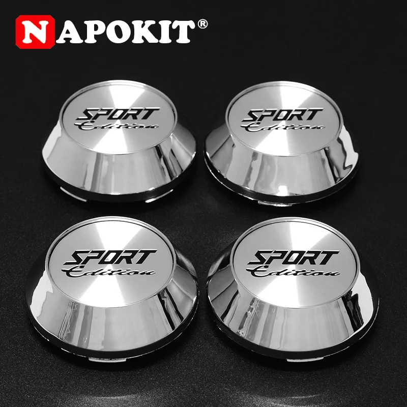 4pcs/lot 65mm Fashion Cool Brand New SPORT Edition Logo Car Wheel Center Caps Car Wheel Rim Hub Cap Cover Emblem