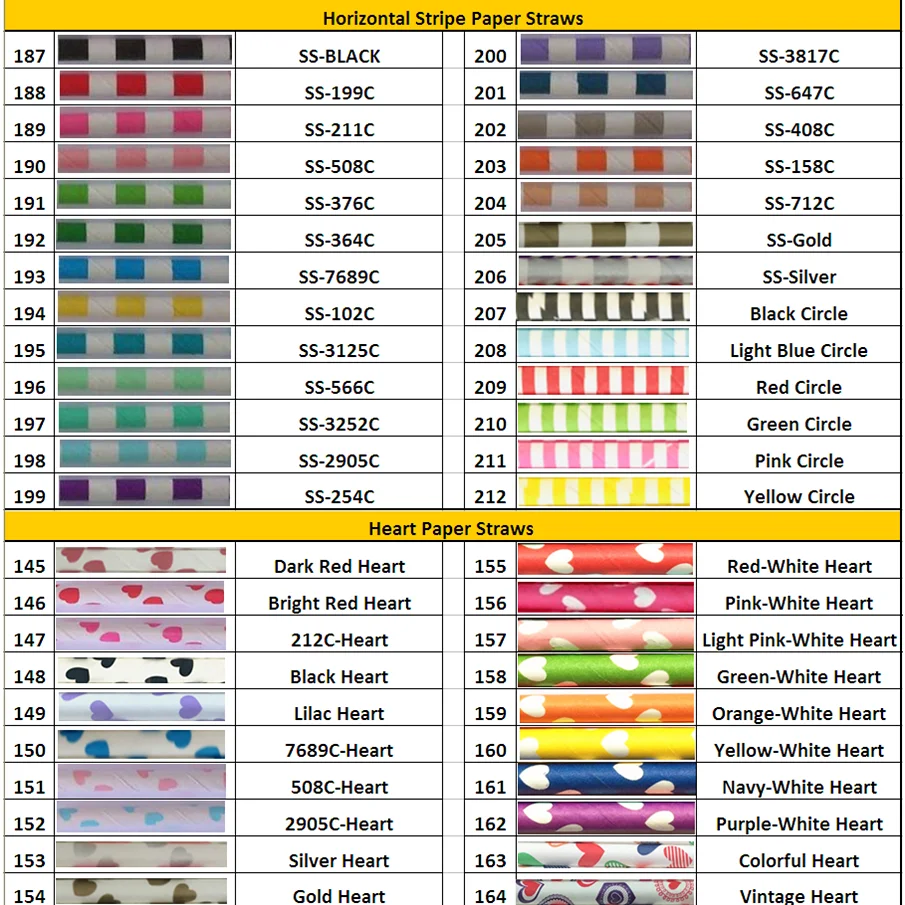 

500 Pcs Pick Your Colors Party Paper Straws Bulk,Wholesale Drinking Striped Heart Colorful Decorative Disposable Biodegradable