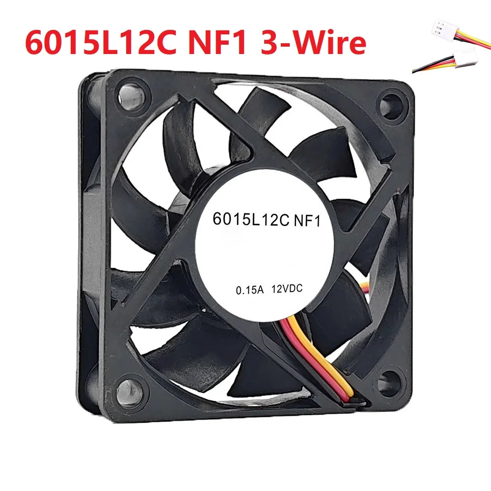 Cooling Fan For T&T 6015L12C NF1 DC12V 0.15A 6015 2-Wire/3-Wire New