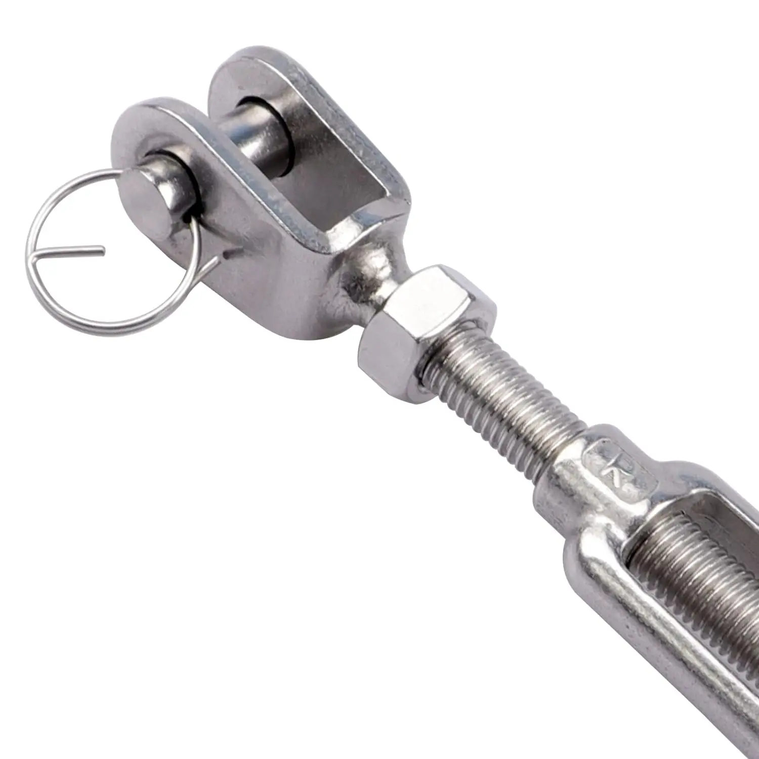2Pcs 304 Stainless Steel Jaw and Jaw Turnbuckles M5 M6 M8 M10 M12 M14 M16 for Tensioning Cable Rope Chain
