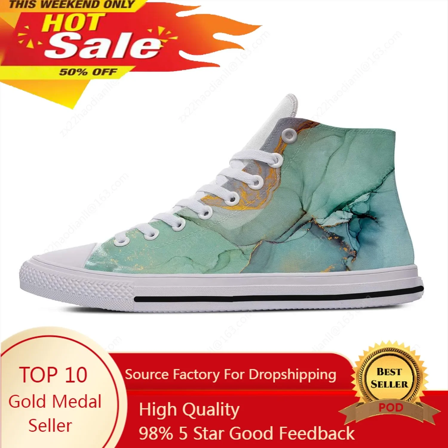

Colorful Marble High Top Sneakers Mens Womens Teenager Funny Fashion Casual Shoes Canvas Running Shoes 3D Print Lightweight shoe