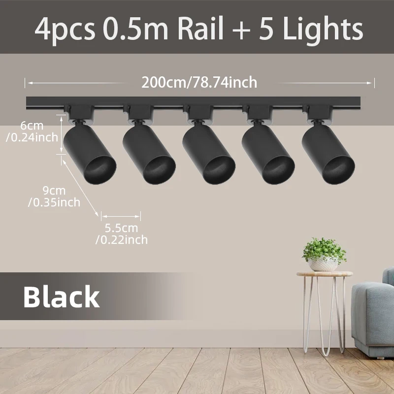 CHENBEN LED Deckenschienenleuchten Set 7
