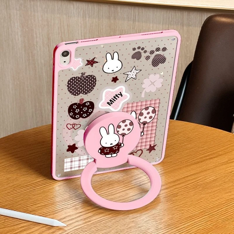 Cartoon Kawaii IPad Case Stent Anti Bending Exquisite Workmanship Drop-resistant Wear-resistant Beautiful Color Good Looks Miffy