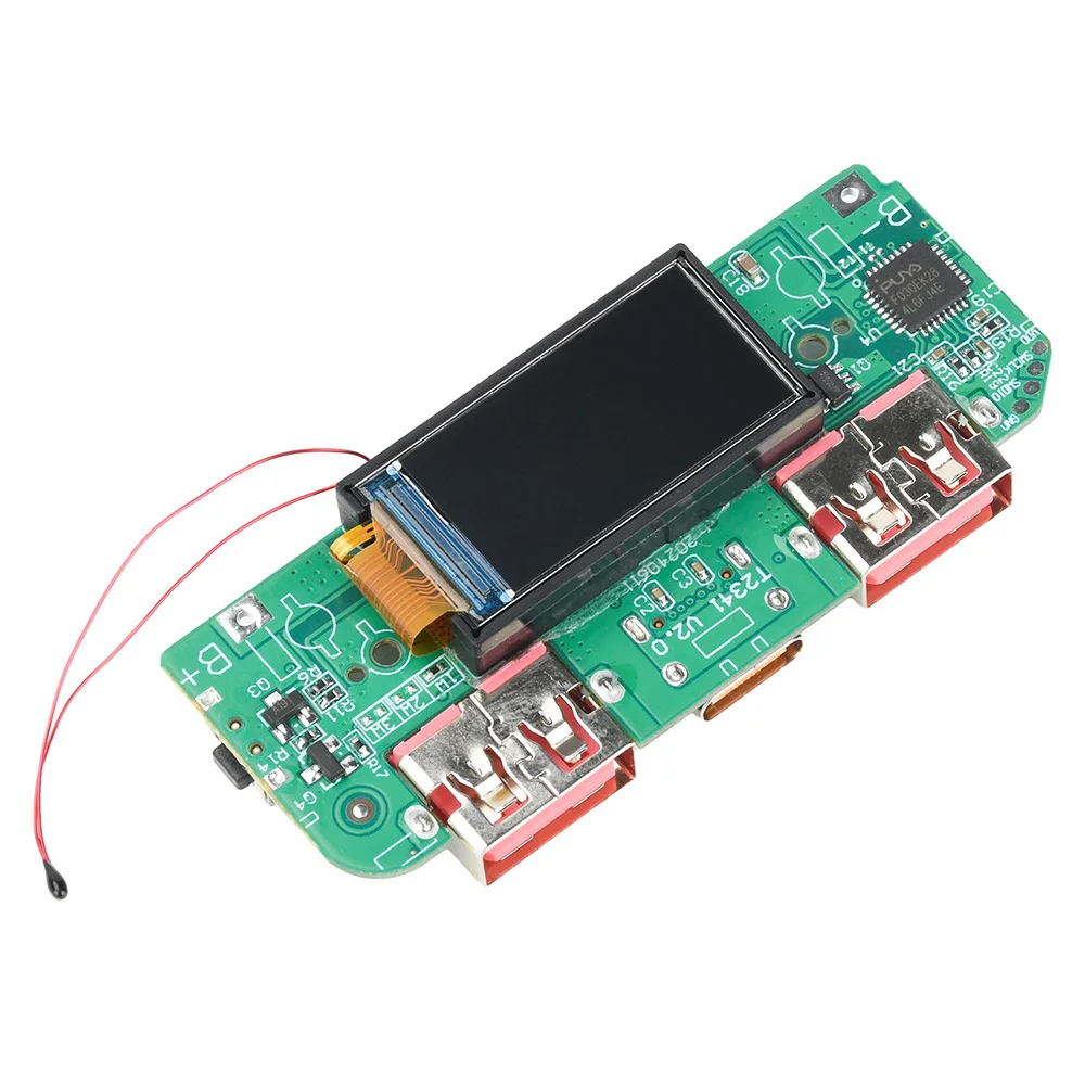 22.5W Fast Charging Module Mobile Power Motherboard 3.7V Ternary Lithium Battery Motherboard TFT Color Screen For PD/QC/SCP/VOOC