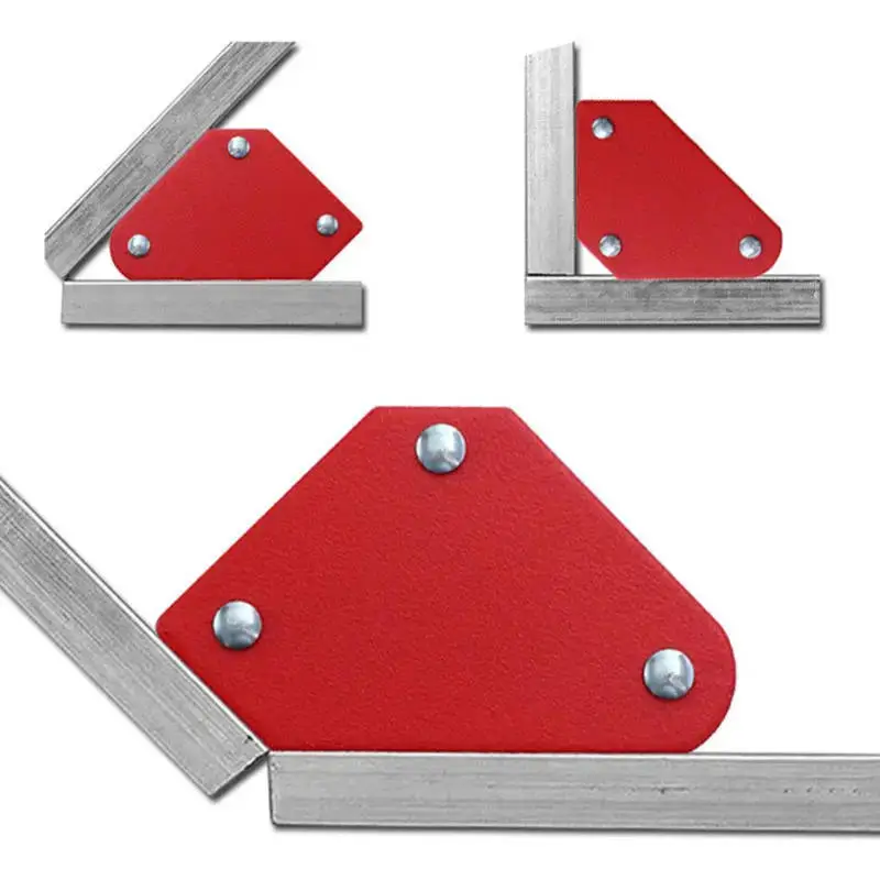 4PCS Welding Magnet Magnetic Holder 45/90/135 Degrees 9LBS Arrow Clamp Magnetic Clamp for Welding Positioner Locator Tools