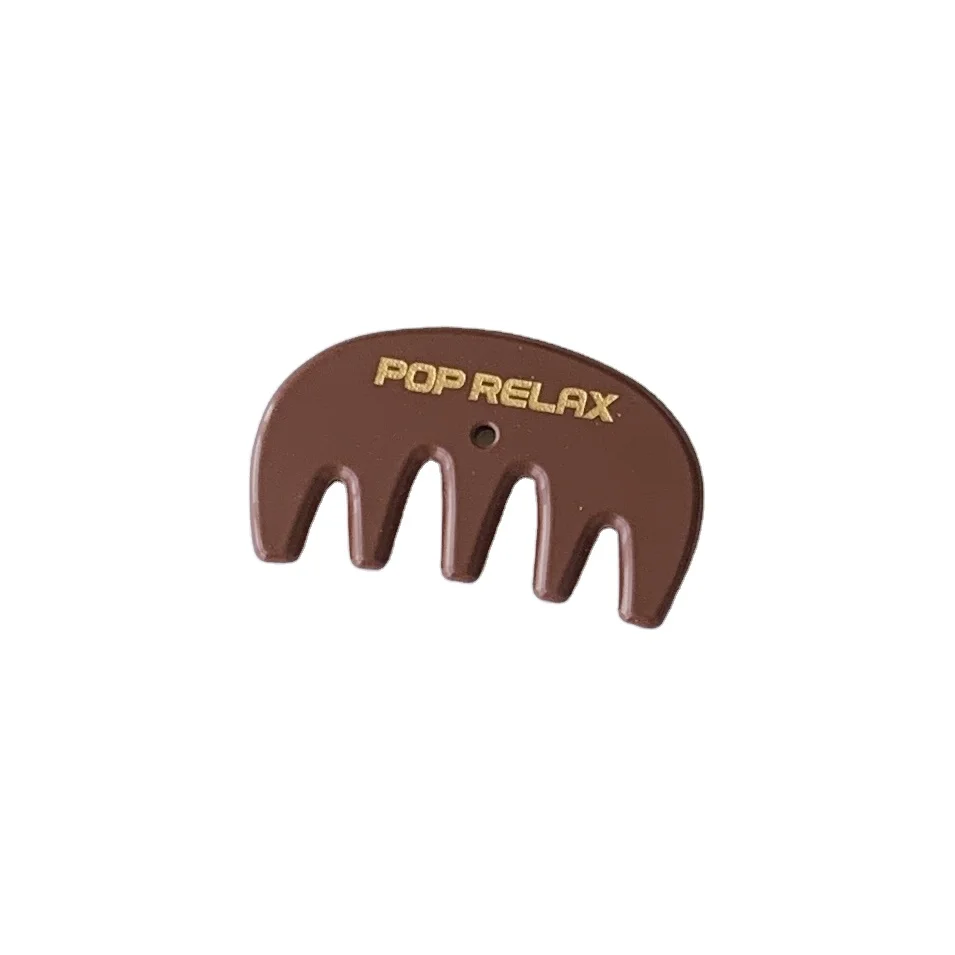 China Pop Relax Factory Price Healthy Life Acupressure Meridian Brush Facial Comfortable Massager Hair Tourmaline Stone Comb RTS