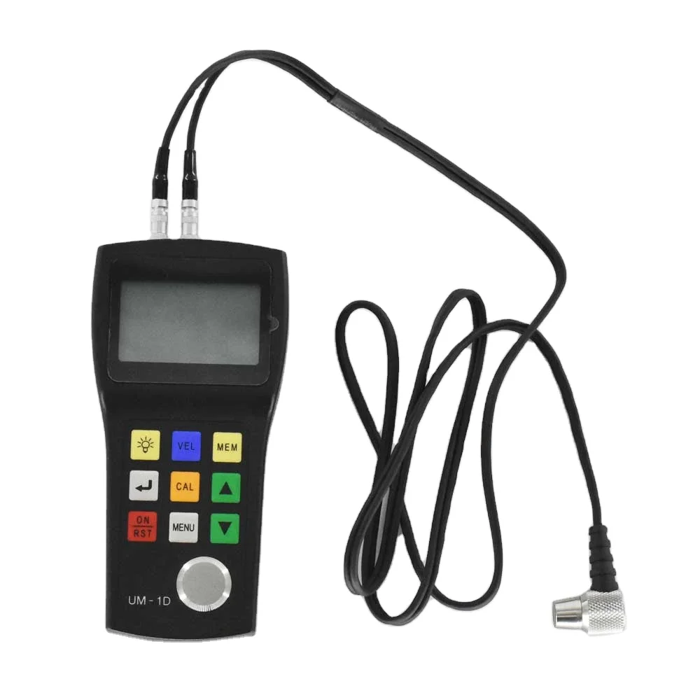 

Portable Ultrasonic Thickness Gauge Through Coating UM-1D Metal and Nonmetal Thickness Gauge Tester Measuring Range 0.8-300 mm