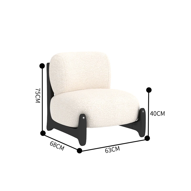 Modern modular recliner Solid wood Living room furniture Sofa chair with ottoman