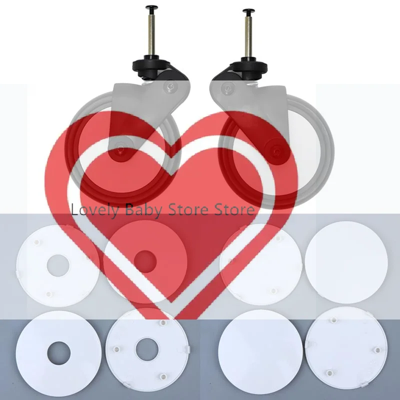 【BS】New Wheels Cover Stroller Accessories White Color Cover