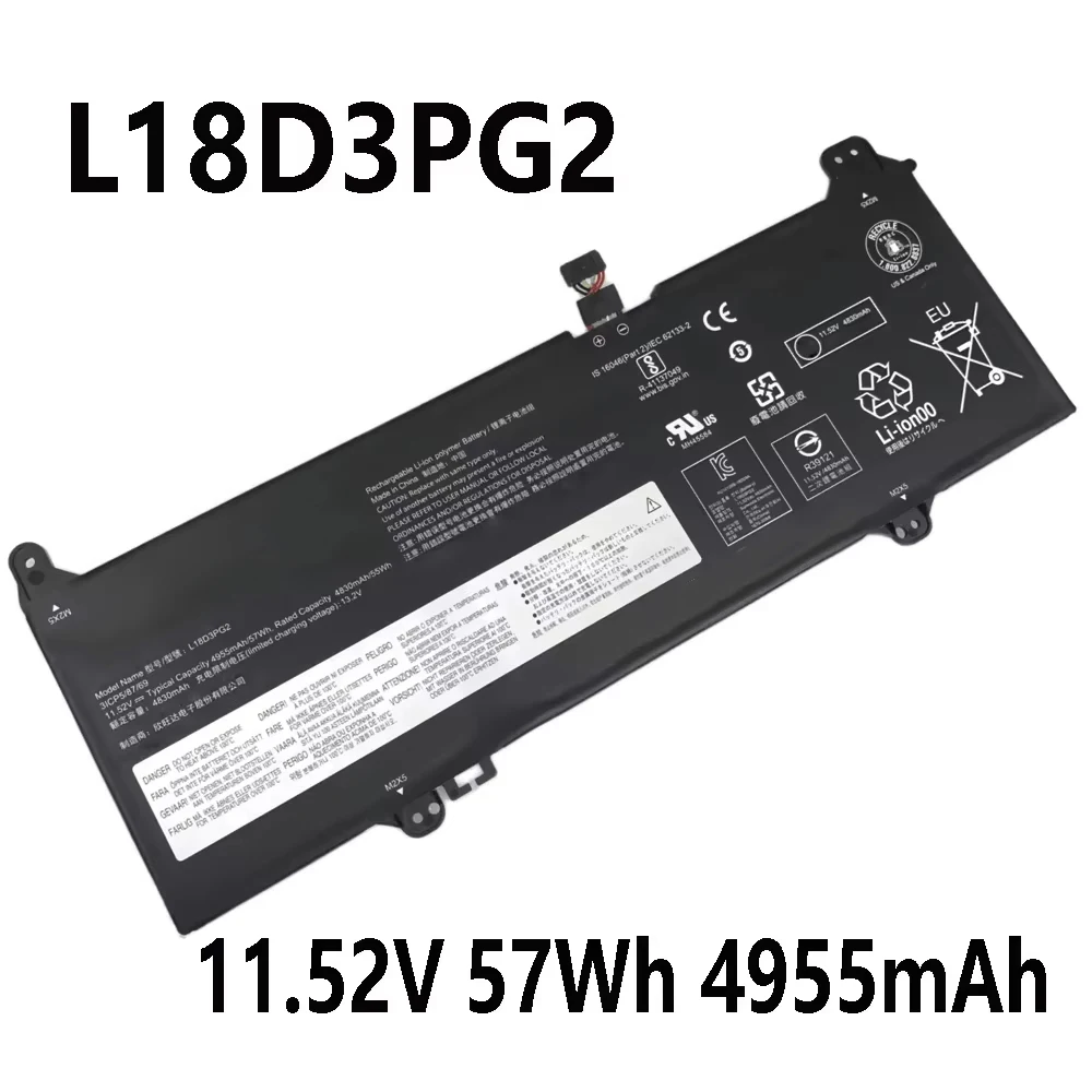 L18D3PG2 L18L3PG2 L18M3PG2 11.52V 57Wh 4955mAh Laptop Battery For Lenovo Chromebook S345-14AST 14E