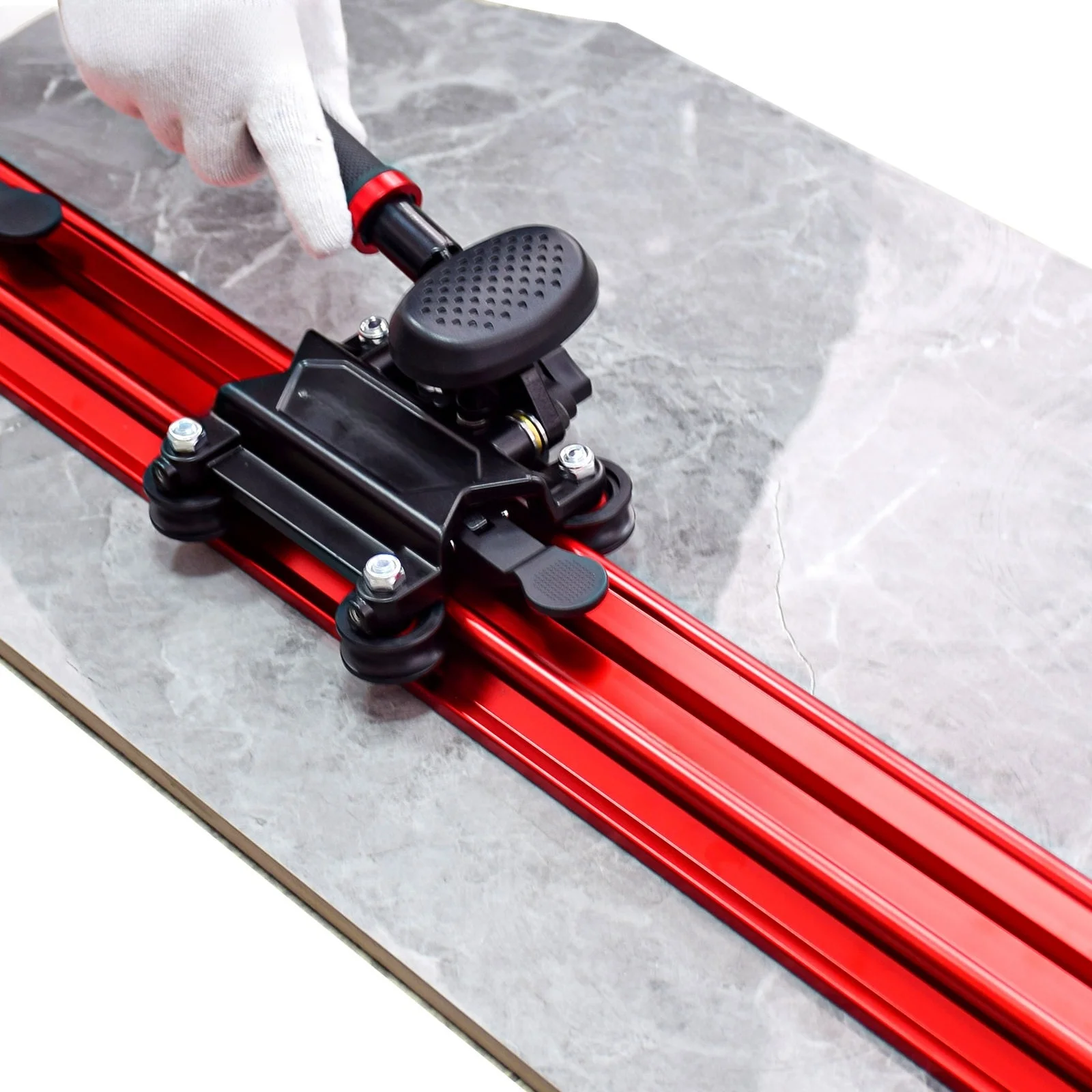 Portable 3200mm Manual Tile Cutting Machine - Professional Three-push Blade Flat Cutting Machine