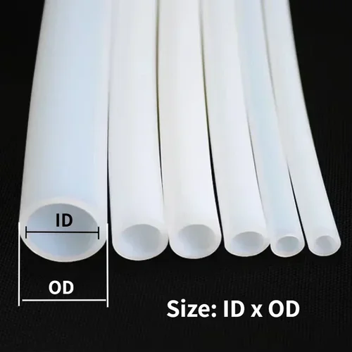 Imagen 2 del producto Tubo de PTFE de 1 ~ 10M, ID blanco leche 0,5 1 2 2,5 3 4 5 6 7 8 10mm, manguera aislada, extrusora de 600V, tubo rígido con cabezal en J para piezas de impresora 3D