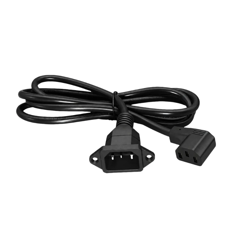C14 Inlet Power Extension Cable with C13 End for Fixed Placement