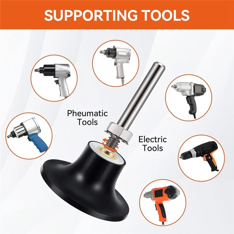 

ABKJ-118Pcs Die Grinder Sanding Disc Set - 2 Inch Quick Change With 1/4 Inch Holder Discs Surface-Conditioning Accessories