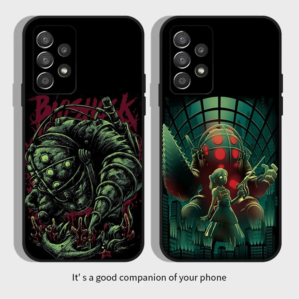 

Game B-BioShock Phone Case For Samsung Galaxy A13,A21s,A22,A31,A32,A52,A53,A71,A80,A91 Soft Black Cover