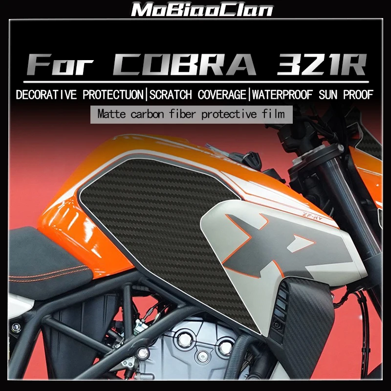 

Для COLOVE COBRA 321R мотоциклетные пластиковые 3D наклейки на обтекатель из углеродного волокна, комплекты декоративных и защитных аксессуаров