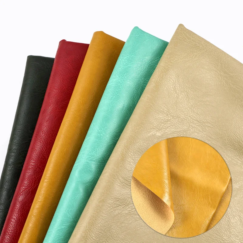 

50*138cm PU Faux Leather Fabric Imitation Waterproof Cloth Car Furniture Soft Fabrics Cover Material DIY Sewing Craft Accessory